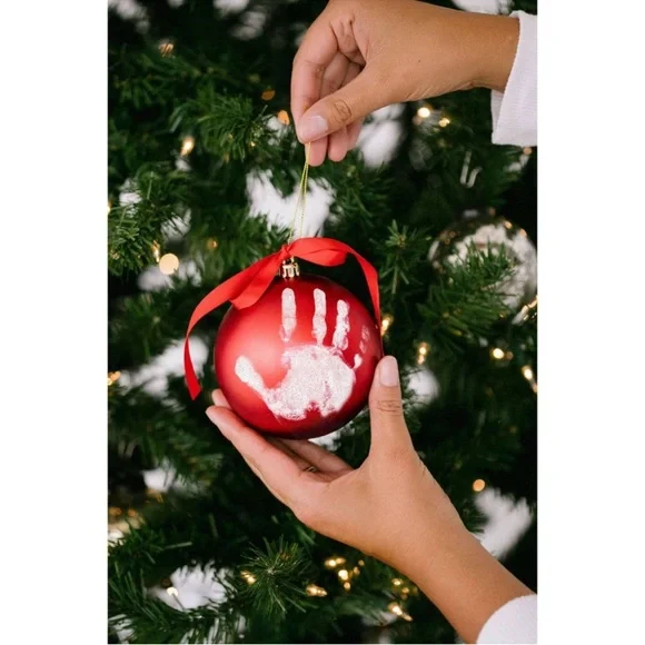 Pearhead Babyprints Ornament in Vibrant Red - Picture 7 of 7